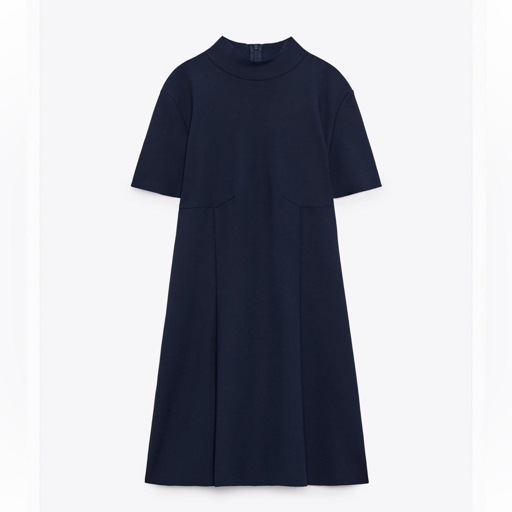 Mock neck dress